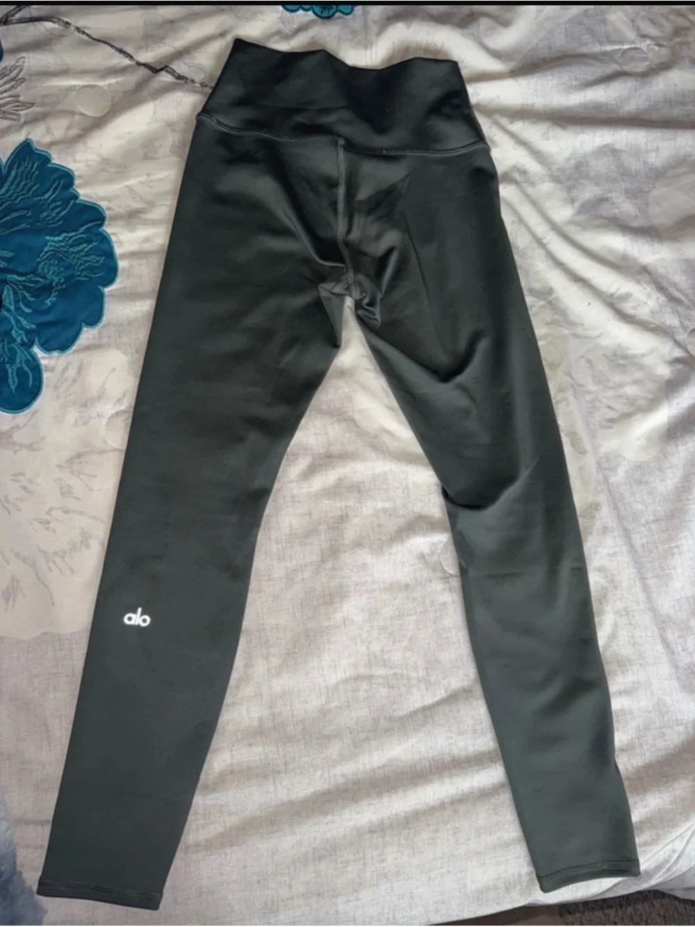 ALO Yoga Kids Dark Gray High-Waist Leggings